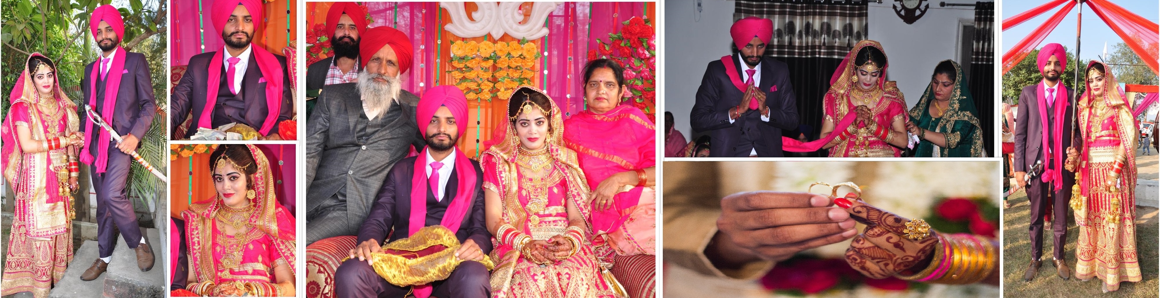 manjinder marriage image, wedding image college